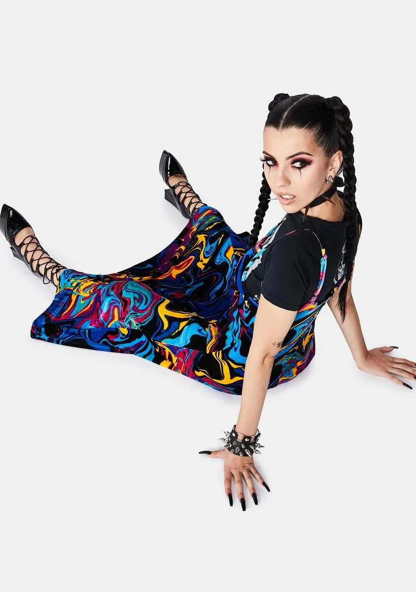 Psychedelia Midi Dress sold by Dolls Kill product image thumbnail 4