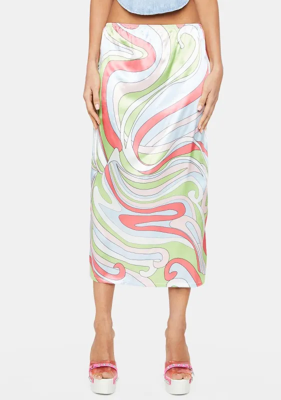 Summertime Paradise Midi Skirt sold by Dolls Kill