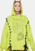 Plus Deadly Hearts N Hellions Lace-Up Hoodie sold by Dolls Kill