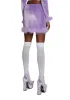 Filthy Femme Velvet Mini Skirt - Purple sold by Dolls Kill
