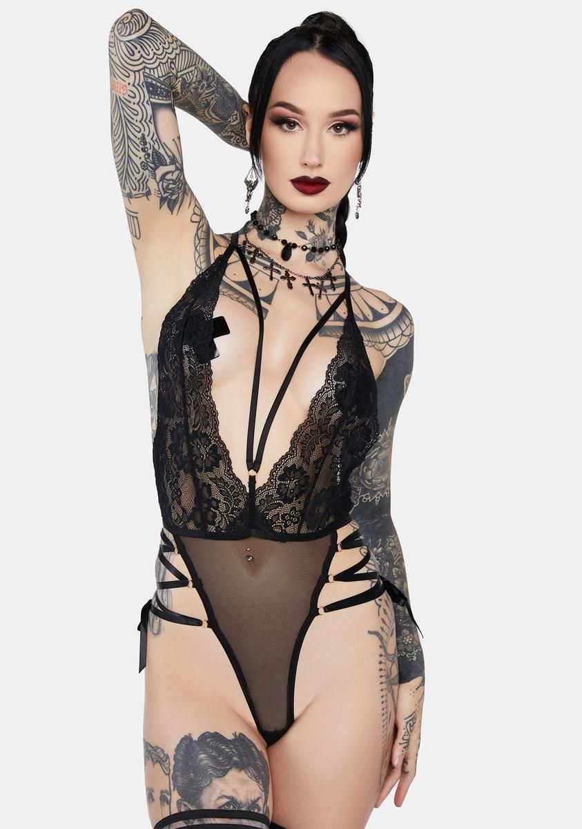 Sloan Lace Plunge Teddy sold by Dolls Kill