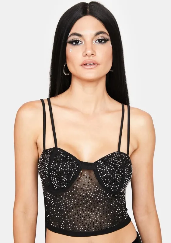 Midnight Star Gazer Bustier Top sold by Dolls Kill