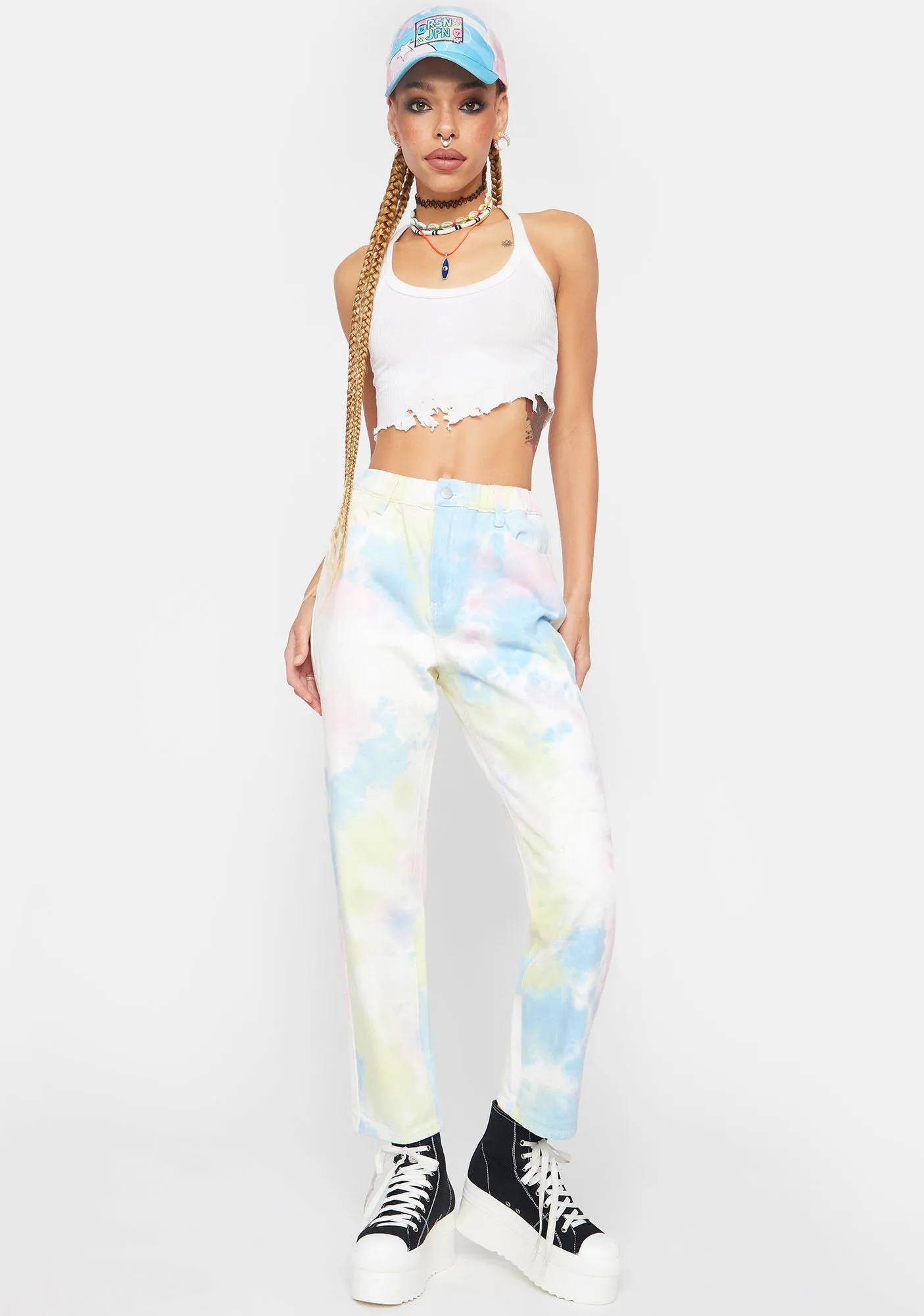 Sherbet Daydream Tie Dye Jeans sold by Dolls Kill product image thumbnail 2