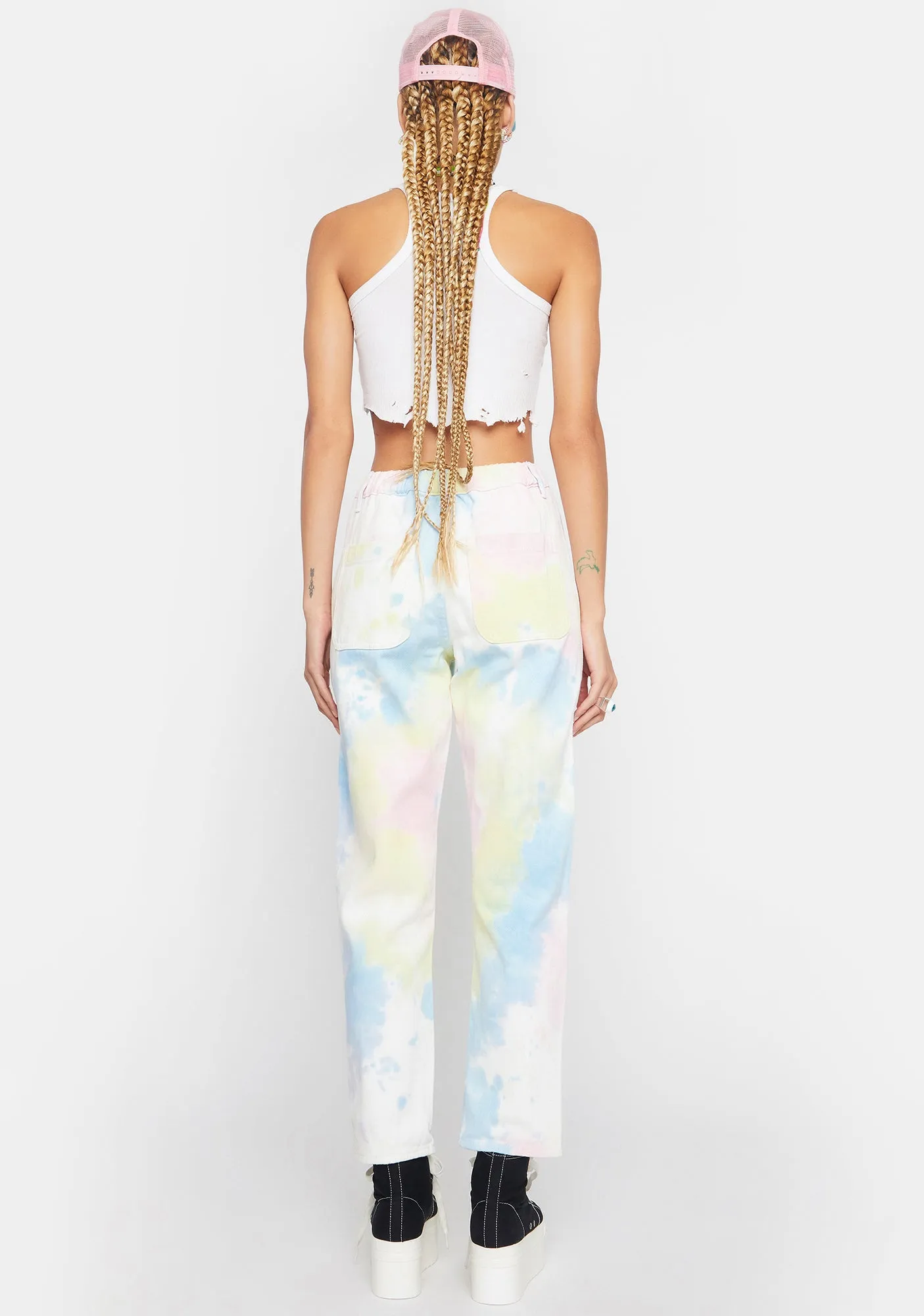 Sherbet Daydream Tie Dye Jeans sold by Dolls Kill product image thumbnail 4