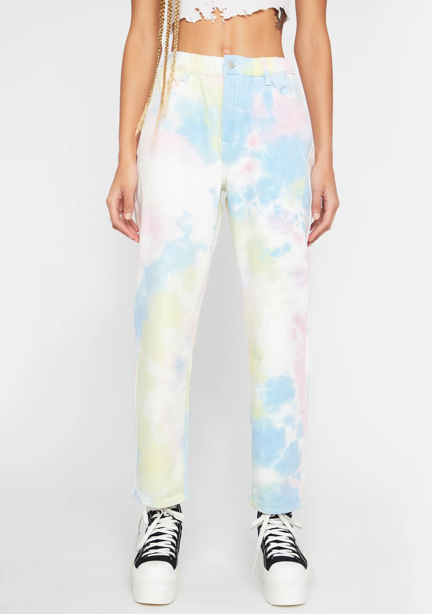 Sherbet Daydream Tie Dye Jeans sold by Dolls Kill