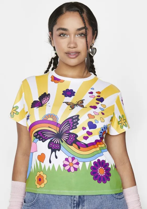 Plus Beautiful Day Graphic Tee sold by Dolls Kill