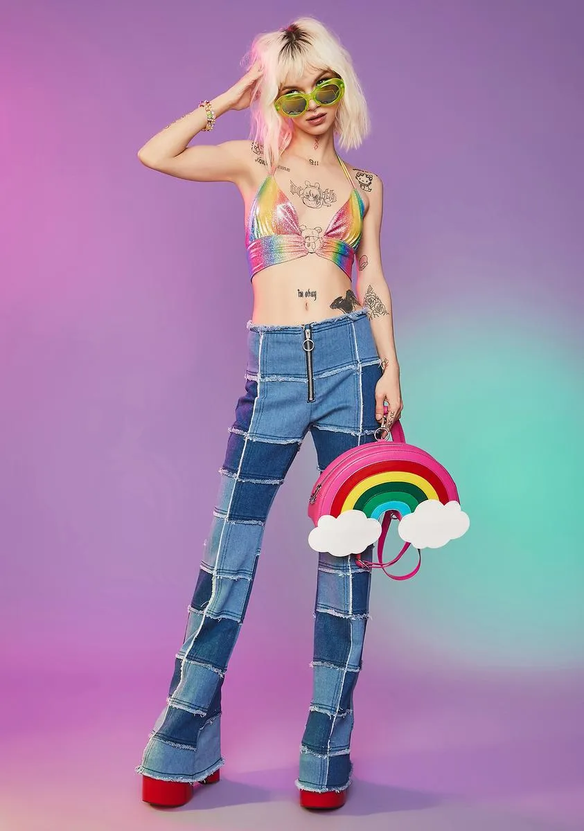 Groovy Delight Sparkle Bra Top sold by Dolls Kill product image thumbnail 3