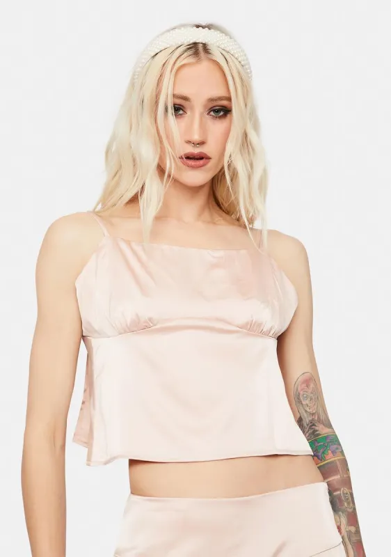 Destiny's Kiss Satin Tank Top sold by Dolls Kill