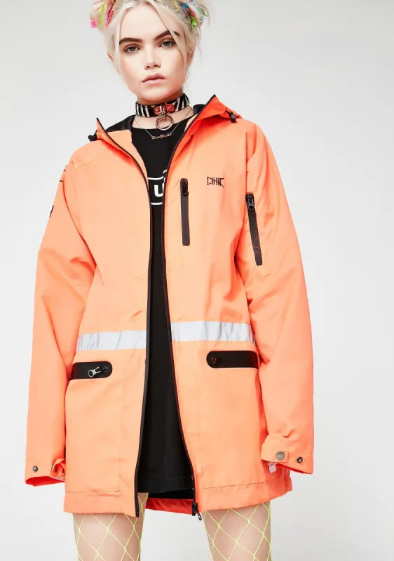 Fire 3M Fishtail Windbreaker sold by Dolls Kill