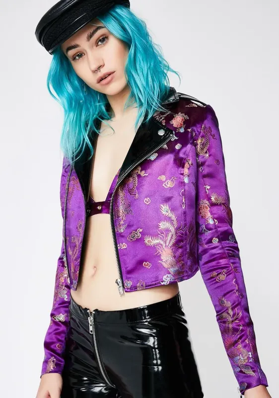 Elegant Touch Moto Jacket sold by Dolls Kill