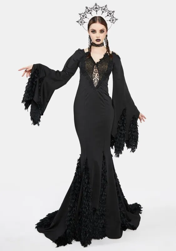 Gothic Mermaid Maxi Dress sold by Dolls Kill