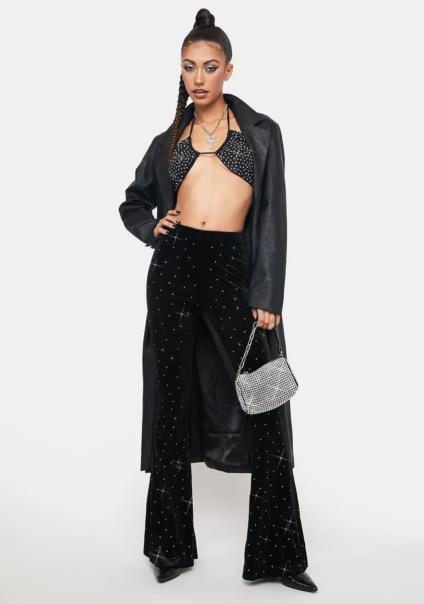 You Don't Understand Velvet Flare Pants sold by Dolls Kill product image thumbnail 2