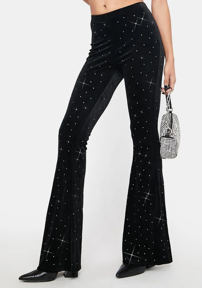 You Don't Understand Velvet Flare Pants sold by Dolls Kill product image thumbnail 3