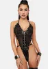 Unzip Me Studded Mesh Teddy sold by Dolls Kill