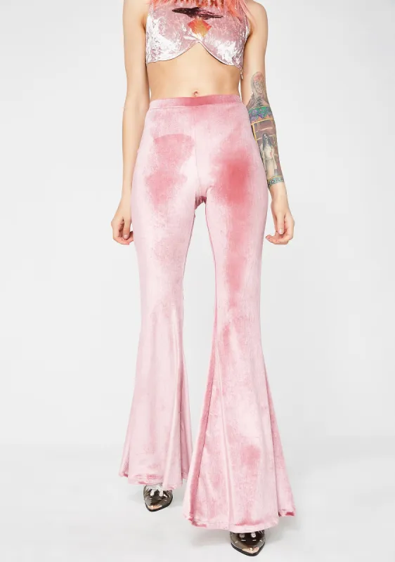 Desert Rose Velvet Bells sold by Dolls Kill