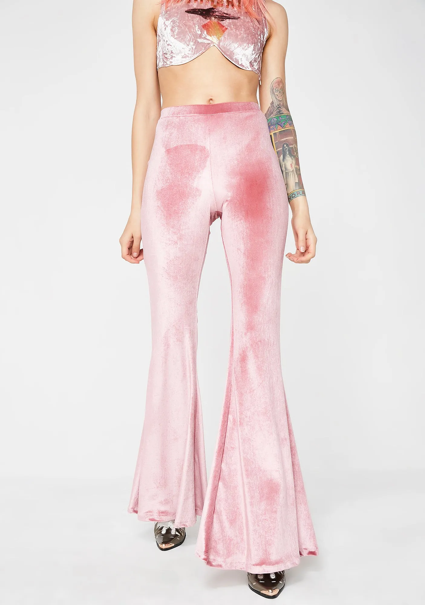 Desert Rose Velvet Bells sold by Dolls Kill