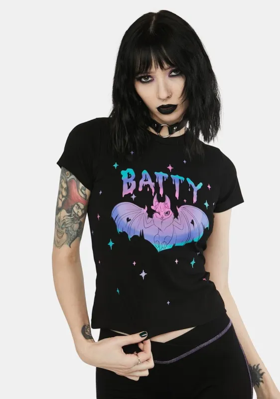 Feelin' Batty Graphic Tee made by Dolls Kill