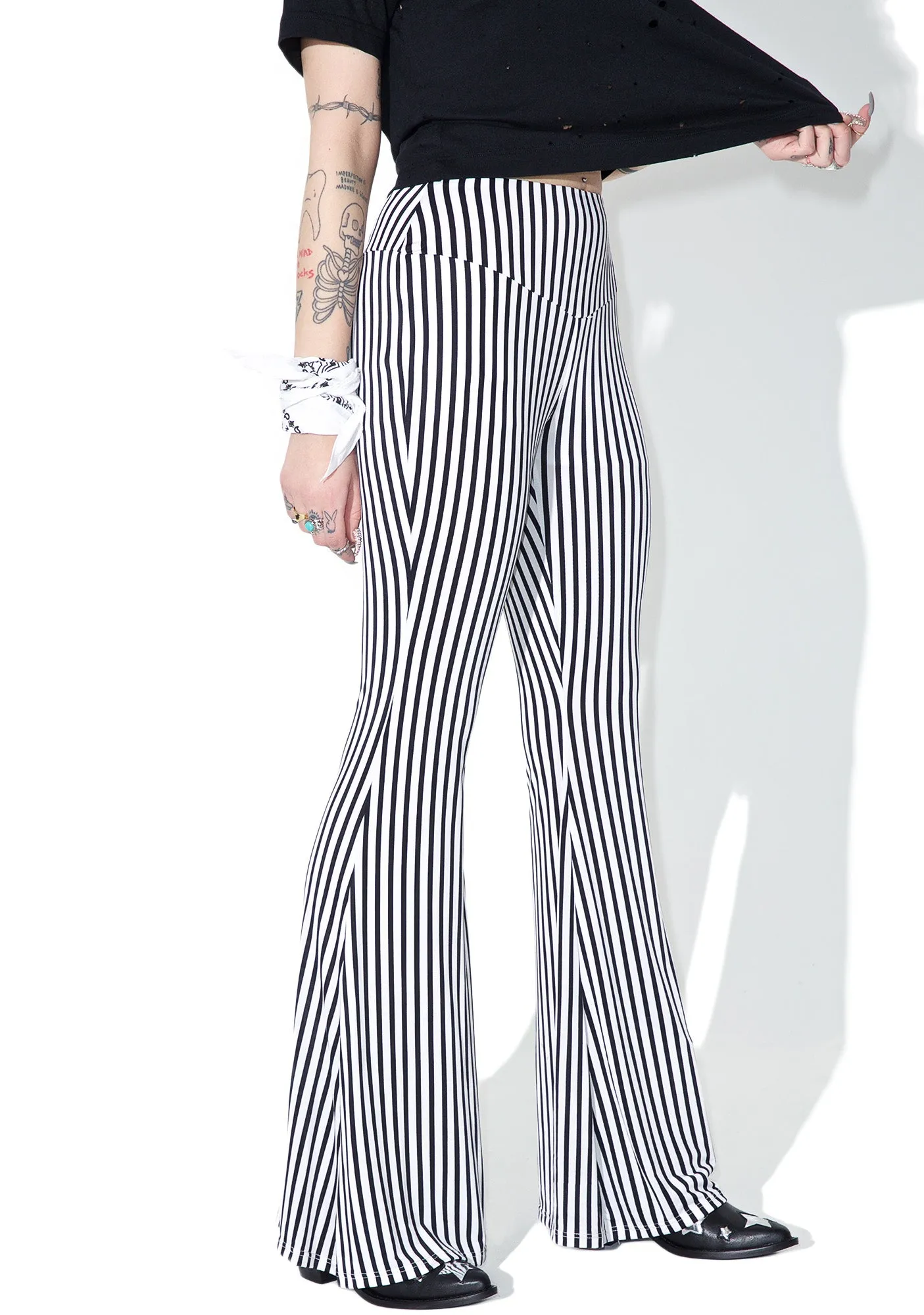 Wild Thing Striped Bell Bottoms sold by Dolls Kill product image thumbnail 3