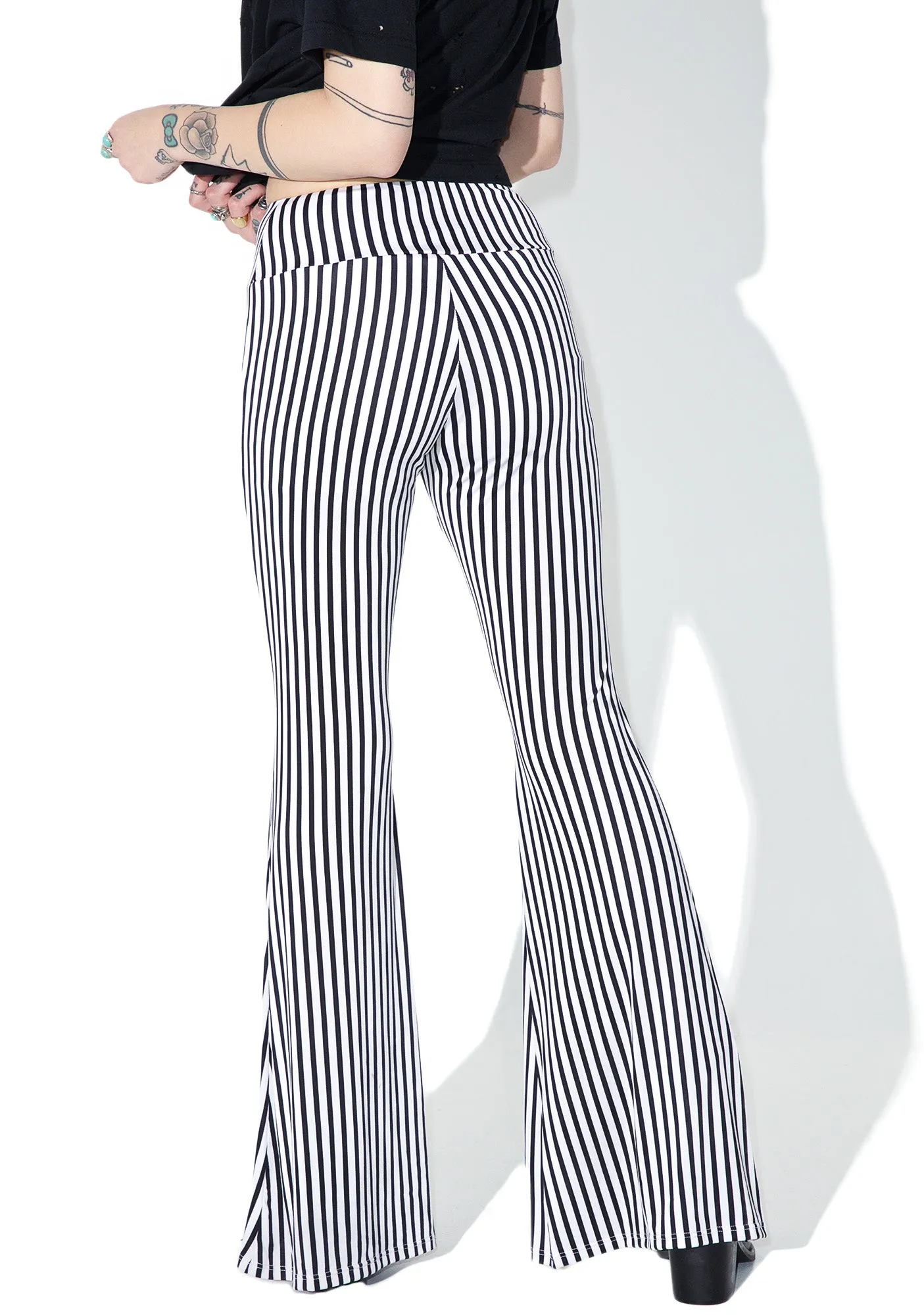 Wild Thing Striped Bell Bottoms sold by Dolls Kill product image thumbnail 4