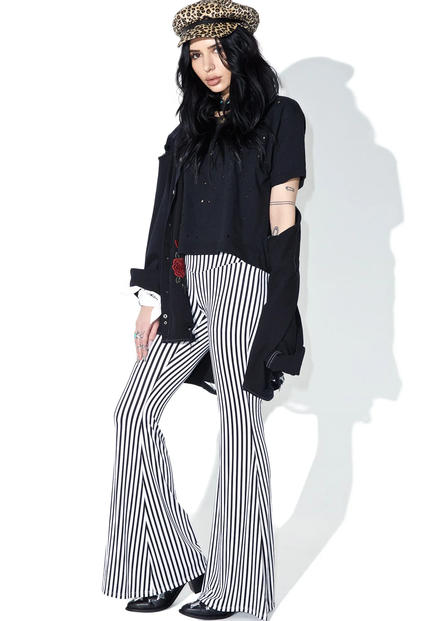 Wild Thing Striped Bell Bottoms sold by Dolls Kill product image thumbnail 2