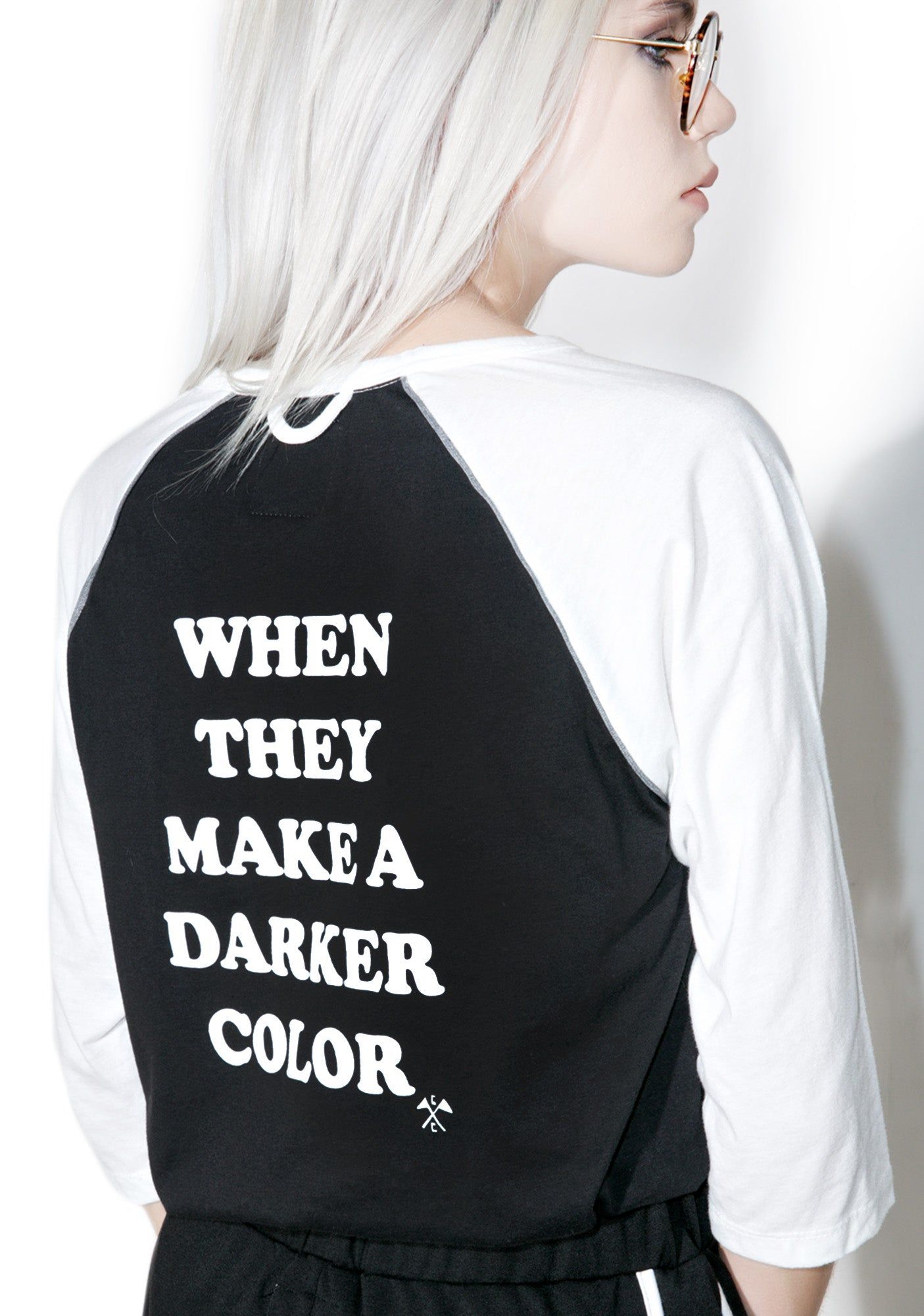 Darker Color Baseball Tee sold by Dolls Kill product image thumbnail 2