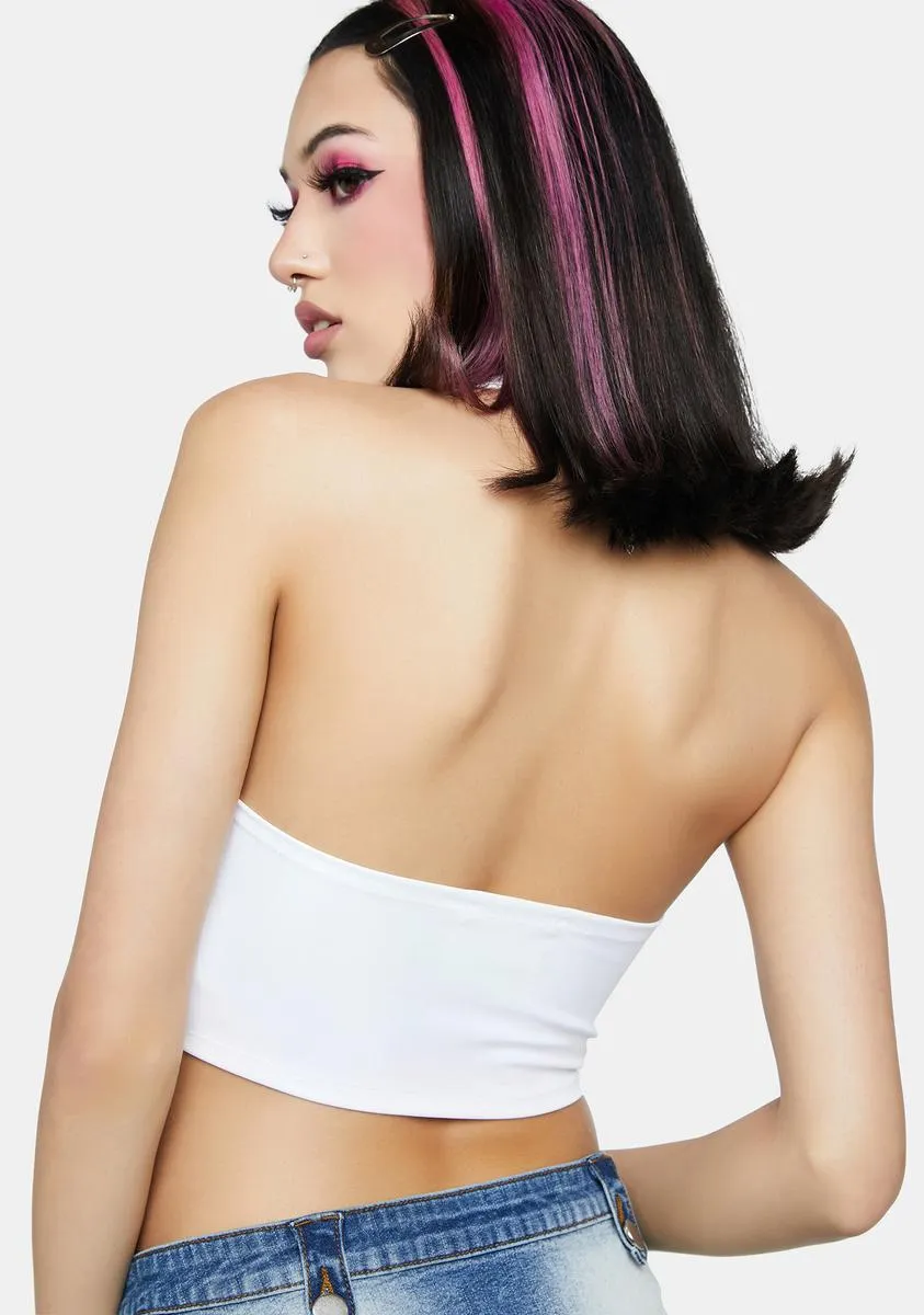 Pure Forever's Never Enough Holographic Crop Top sold by Dolls Kill product image thumbnail 4