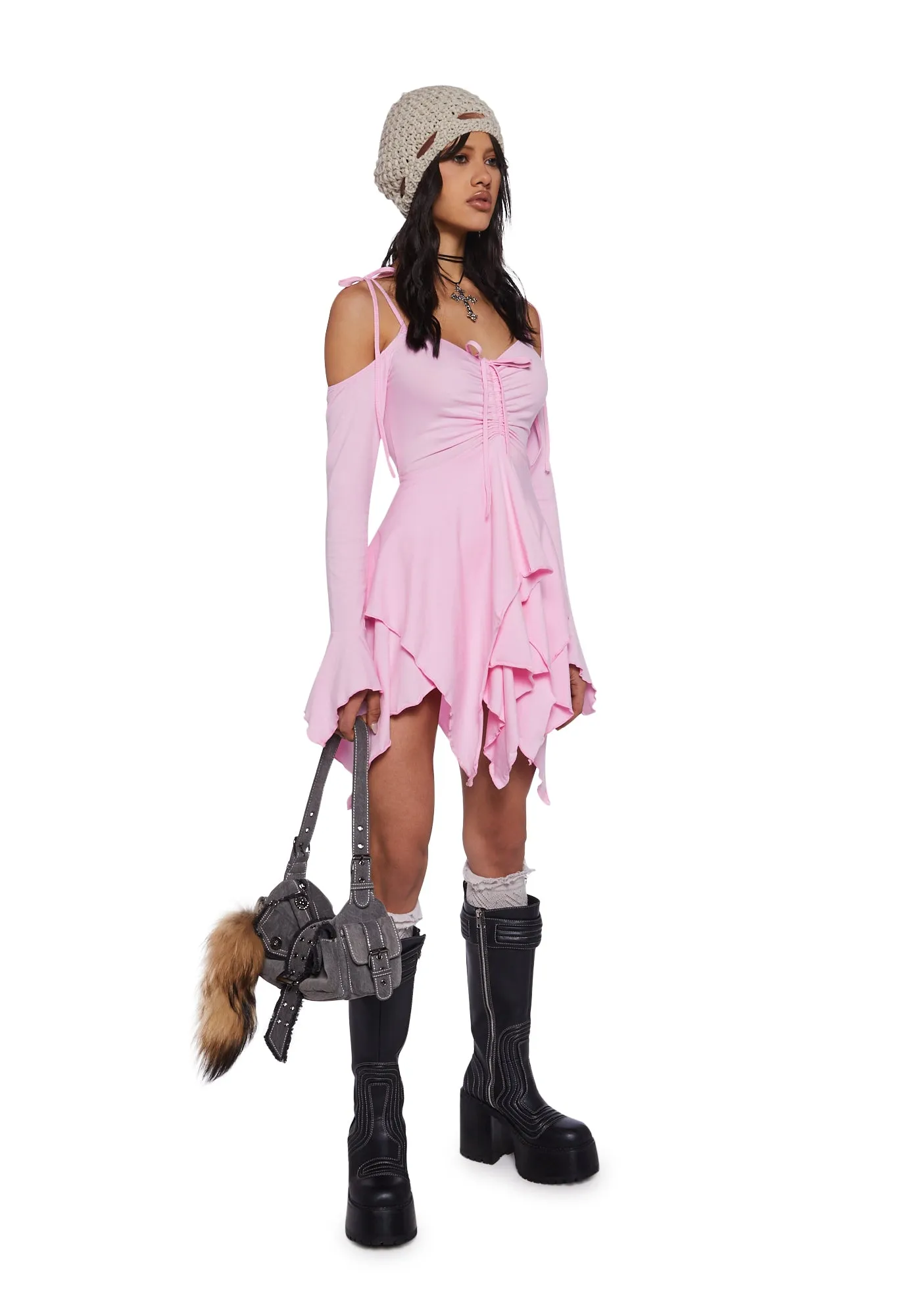 F is For Fairies Handkerchief Dress - Pink sold by Dolls Kill product image thumbnail 2