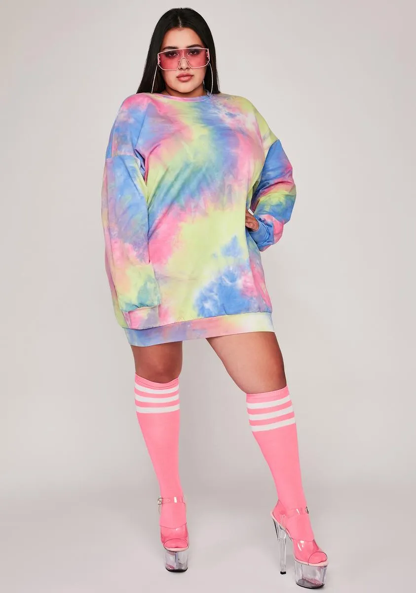 Always Chasing Daybreak Tie Dye Dress sold by Dolls Kill product image thumbnail 3