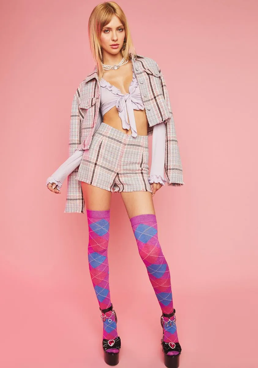 Lavender Poetry In Motion Wrap Top sold by Dolls Kill product image thumbnail 3