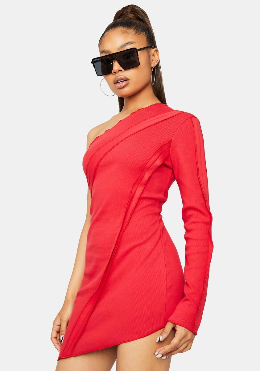 Scarlet New Adventures One Shoulder Mini Dress sold by Dolls Kill product image thumbnail 2