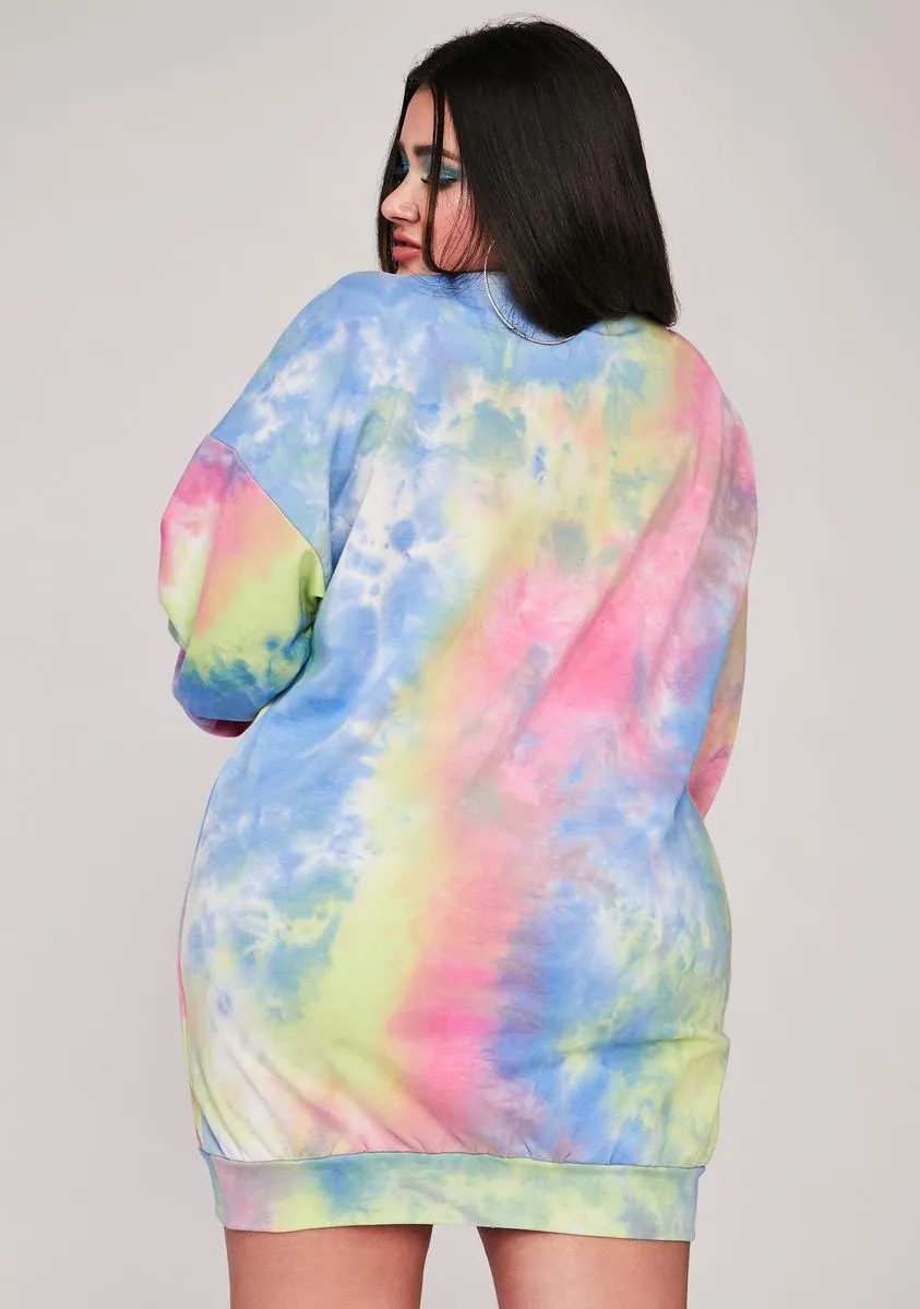 Always Chasing Daybreak Tie Dye Dress sold by Dolls Kill product image thumbnail 4