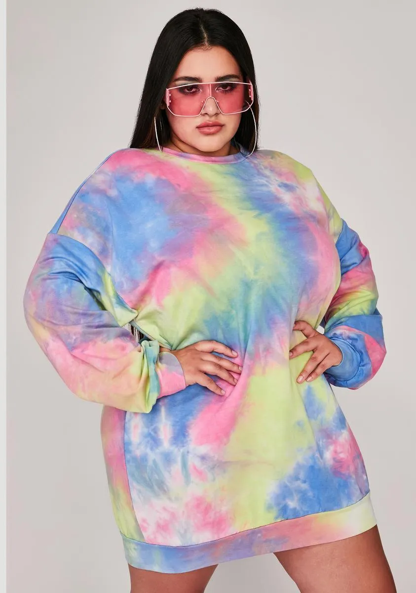 Always Chasing Daybreak Tie Dye Dress sold by Dolls Kill product image thumbnail 2