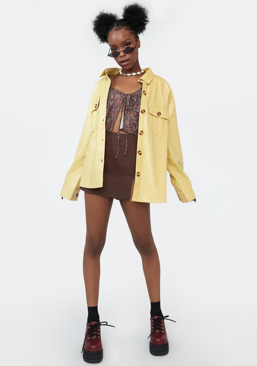 Truth Comes Out Vegan Leather Jacket sold by Dolls Kill product image thumbnail 3