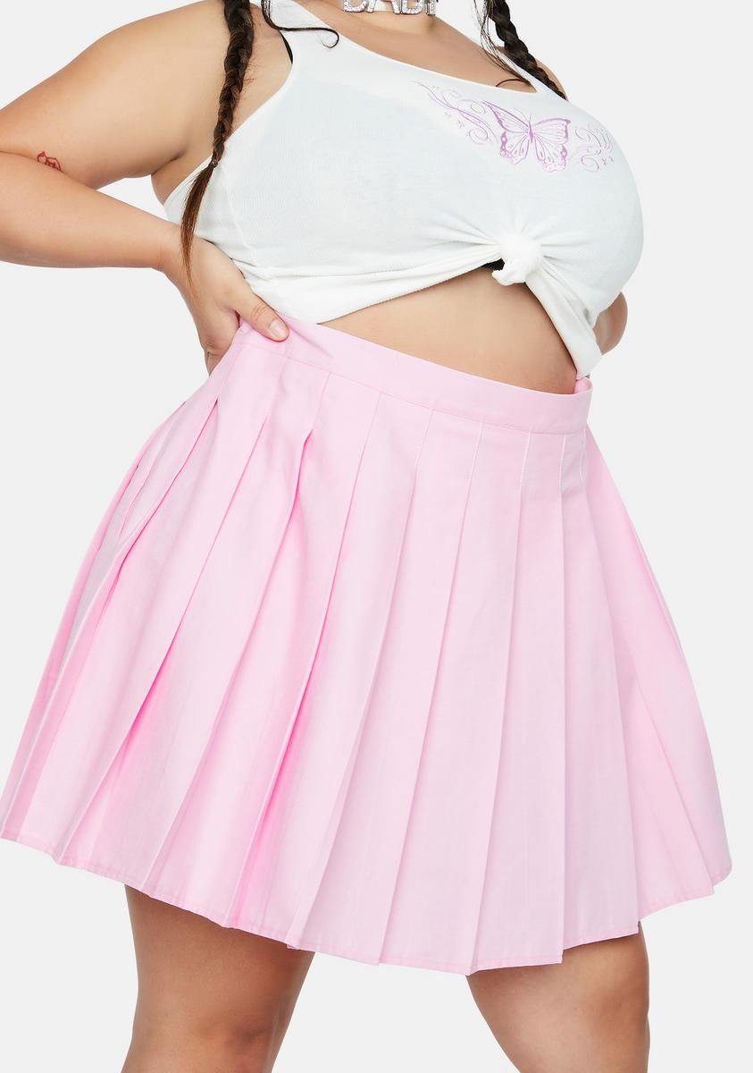 Plus Cupcake Just Like Candy Pleated Skirt sold by Dolls Kill
