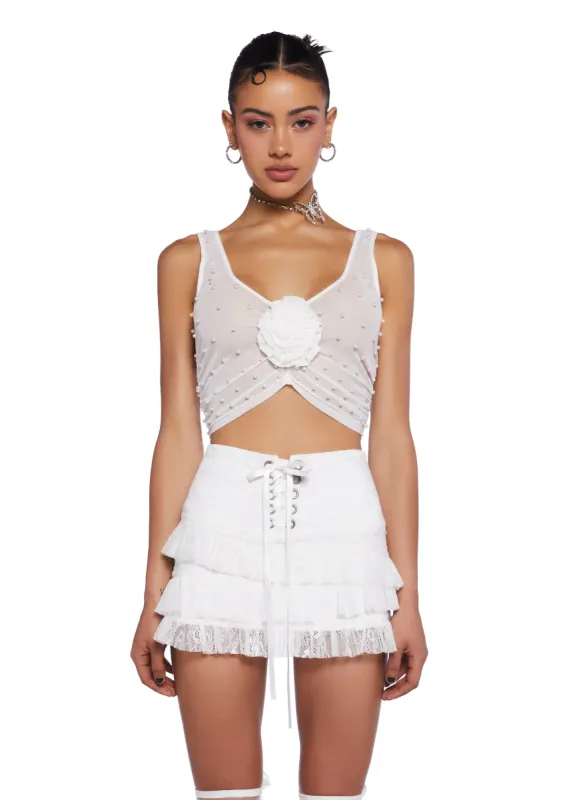 Beloved Pearl Tank Top sold by Dolls Kill