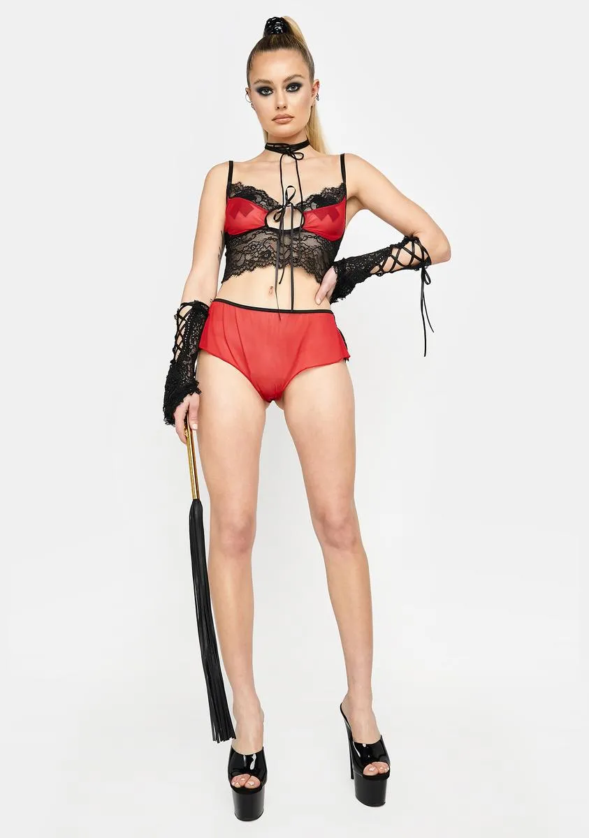 Pay With Compliments Lingerie Set sold by Dolls Kill product image thumbnail 5