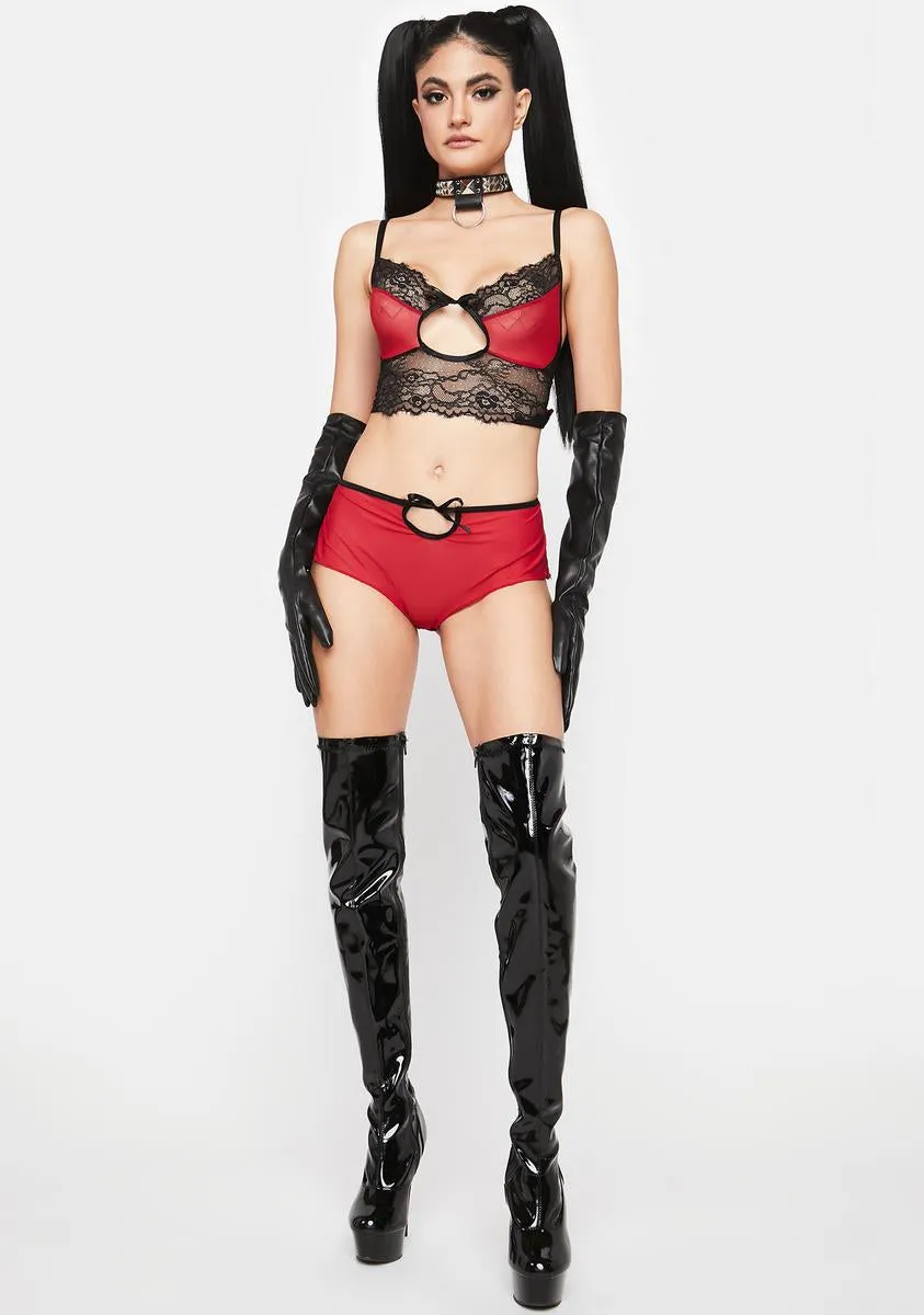 Pay With Compliments Lingerie Set sold by Dolls Kill product image thumbnail 3