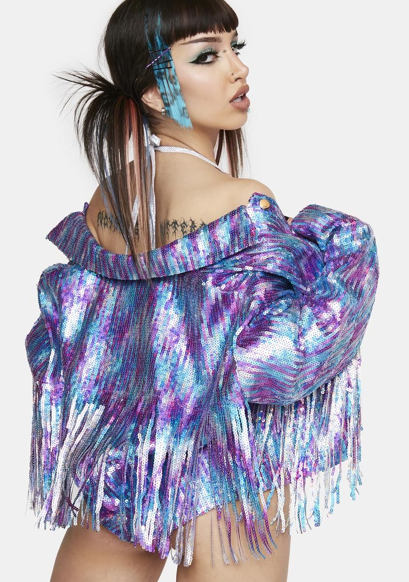 Made To Dream Sequin Jacket sold by Dolls Kill product image thumbnail 4
