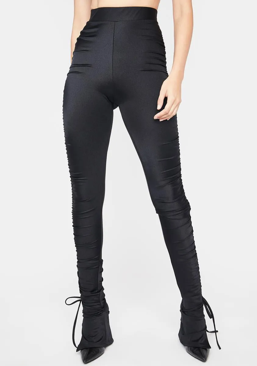 Best Kind Of Friend Ruched Leggings sold by Dolls Kill