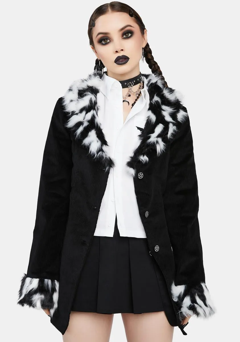 Wicked Fashion Forward Fairy Corduroy Jacket sold by Dolls Kill