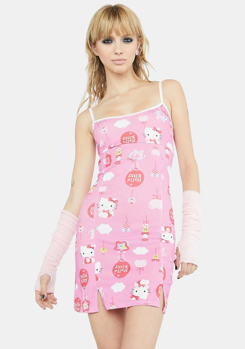 Hello Kitty Yin Yang Ribbed Dress sold by Dolls Kill