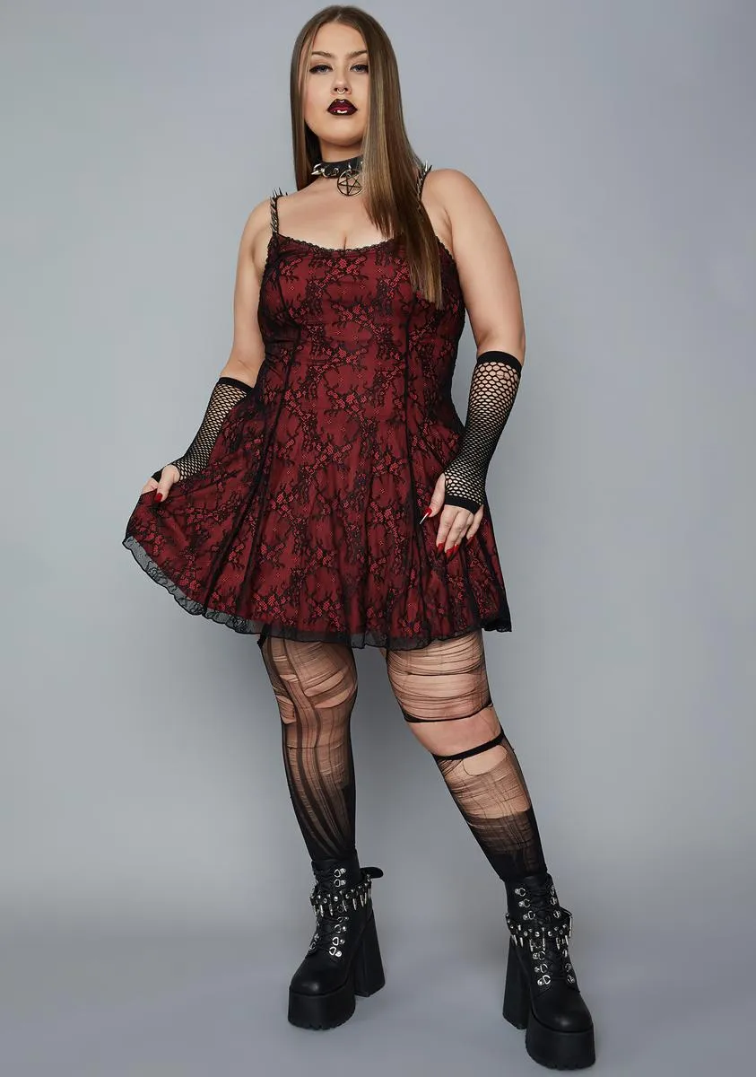 Plus South Of Heaven Mini Dress sold by Dolls Kill product image thumbnail 3