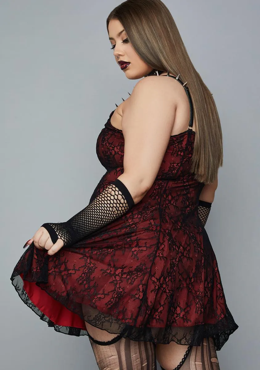 Plus South Of Heaven Mini Dress sold by Dolls Kill product image thumbnail 4