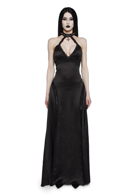 Ink And Iron Maxi Dress sold by Dolls Kill