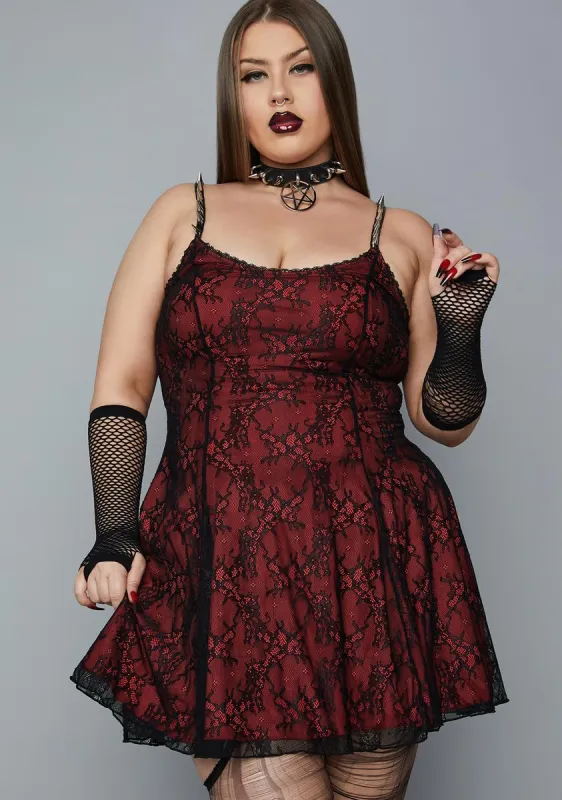 Plus South Of Heaven Mini Dress sold by Dolls Kill