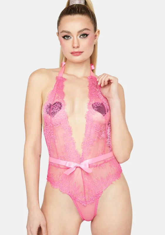 Beautiful Twisted Fantasy Lace Teddy sold by Dolls Kill