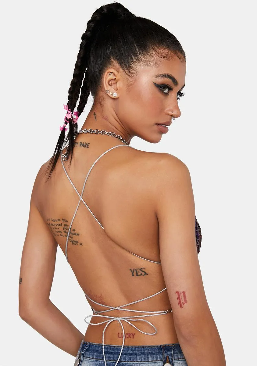 Sequin Butterfly Top sold by Dolls Kill product image thumbnail 4