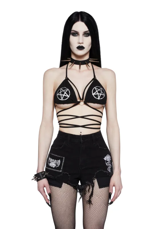 Decibel Romance Bra Top sold by Dolls Kill
