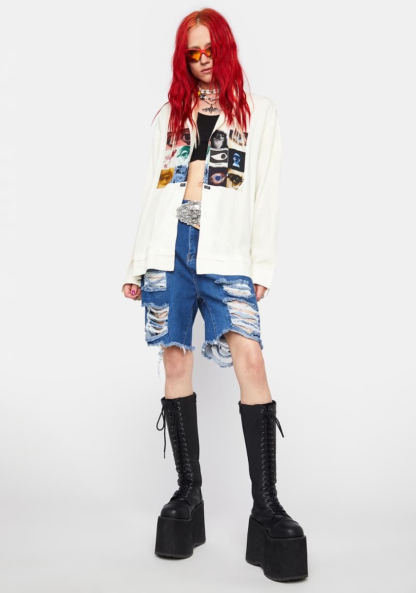 Taupe What You Know Off The Shoulder Crop Top sold by Dolls Kill product image thumbnail 4