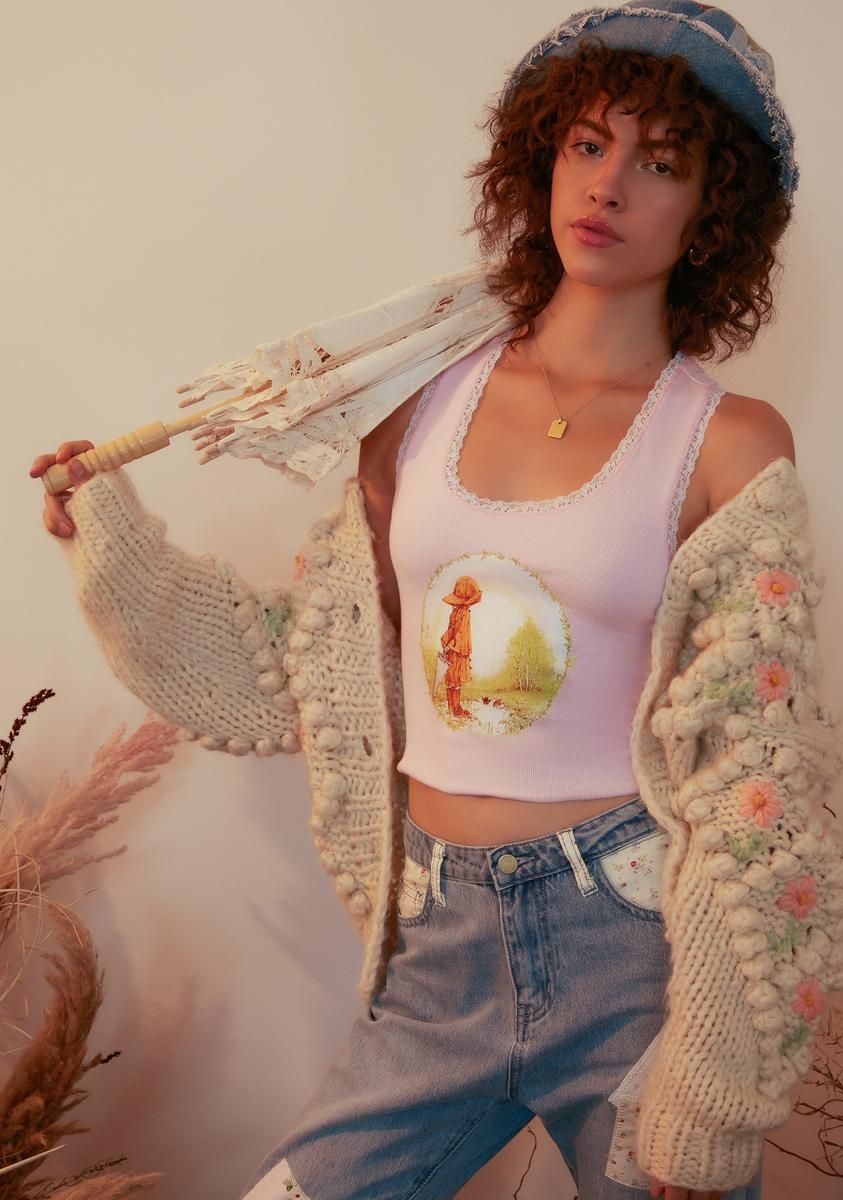 Rain Or Shine Lace-Up Tank Top sold by Dolls Kill product image thumbnail 4